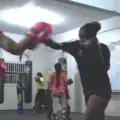 Kickboksen met Miquella Rees